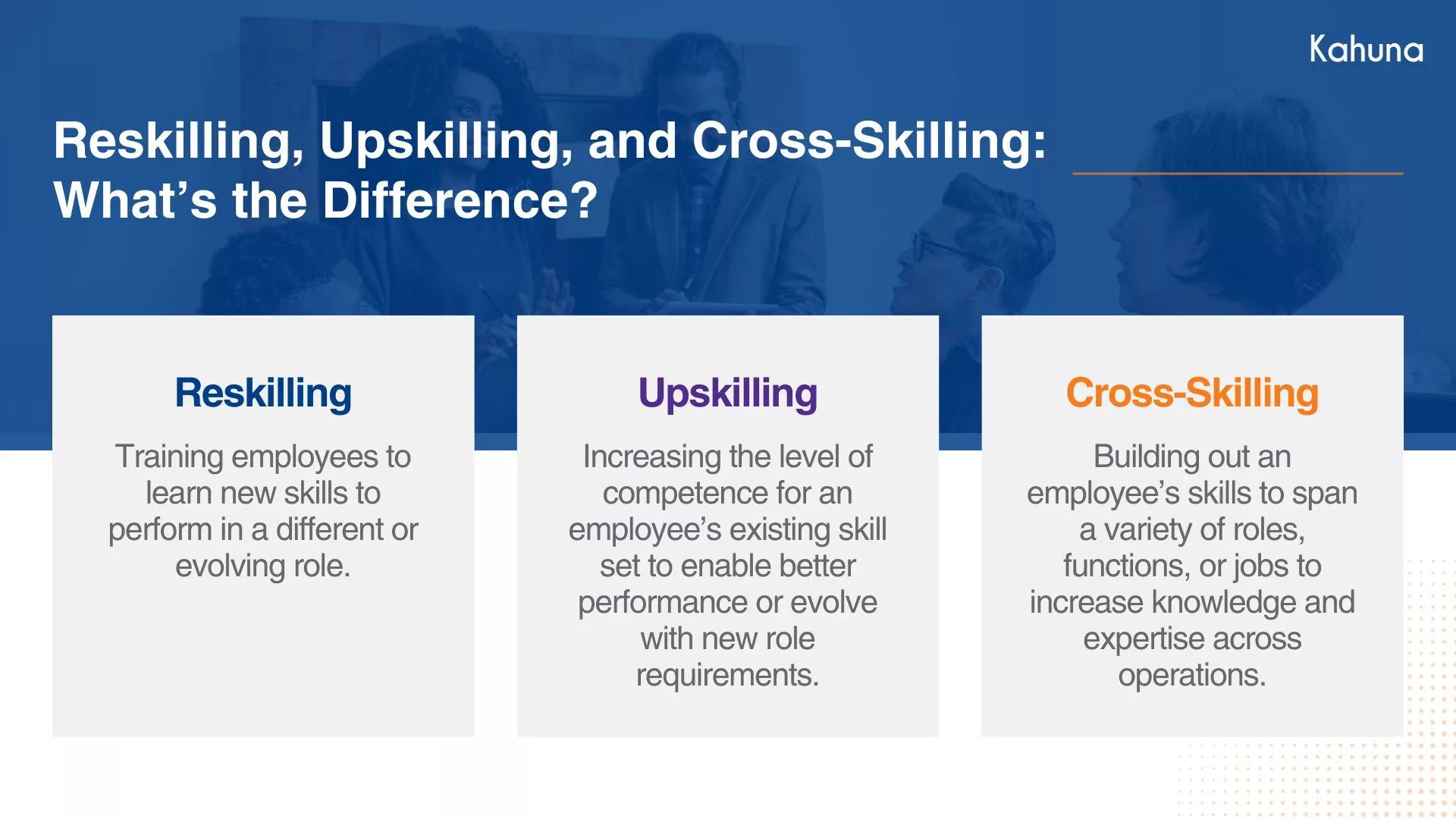 reskilling upskilling cross-skill definitions