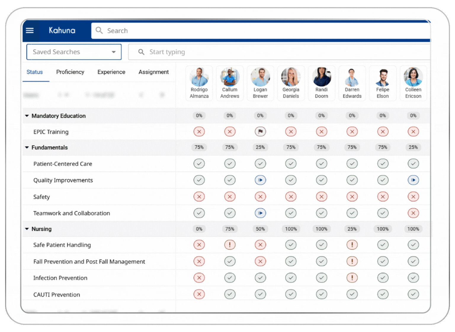 GIF - Navattic Demo Healthcare - Skills Manager - Interactive Demo